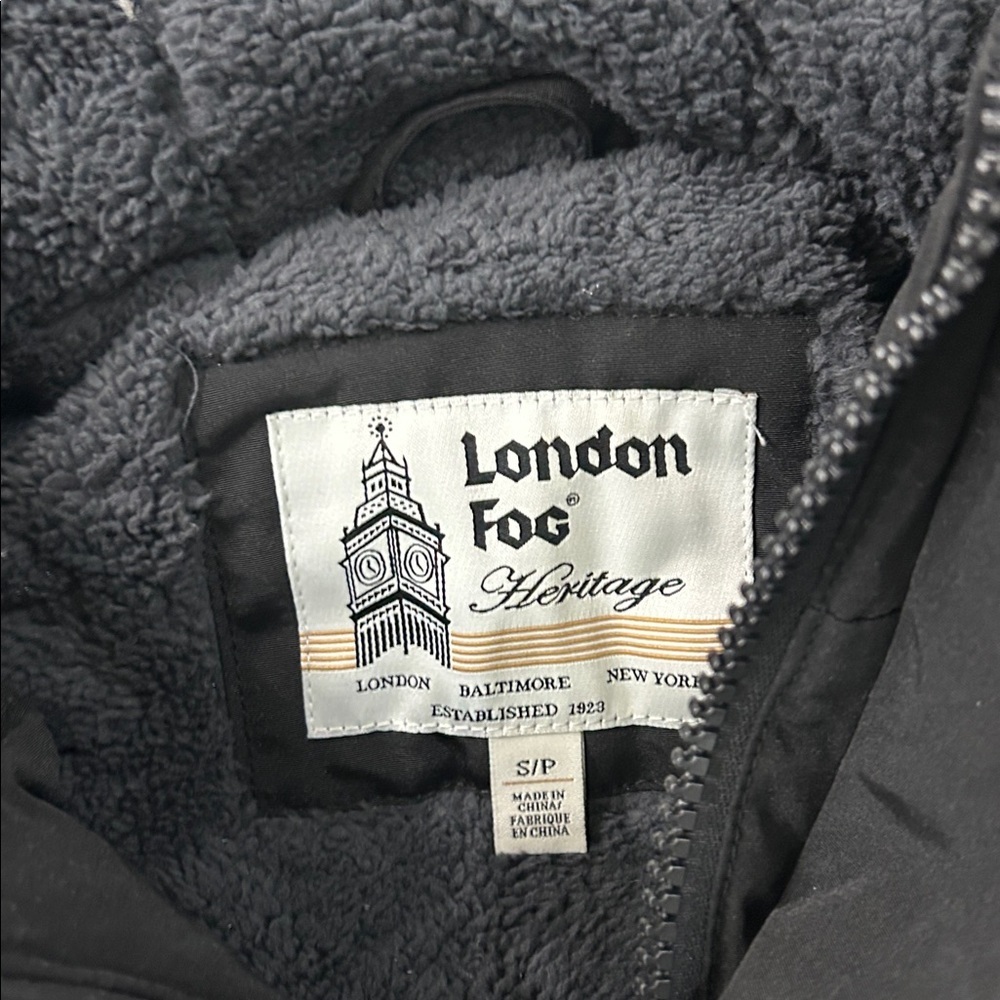 London Fog Men's Faux Sherpa Lined Parka - Picture 7 of 7